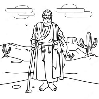 Omalovanka Abrahama Na Pousti 93407-32835