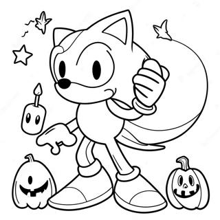 Sonic Halloween Omalovánky