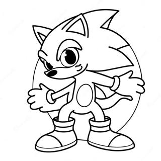 Sonic V Strasidelnem Kostymu Omalovanka 93534-32925