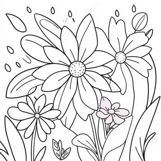 Omalovanka Barevnych Kvetin V Cervencove Zahrade 93845-33178