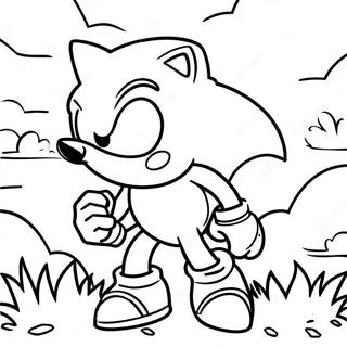 Omalovanka Stribrneho Sonica V Barevne Krajine 93949-33258