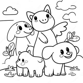 Stastna Zvirata Z Filmu Migrace Omalovanka 94333 33624