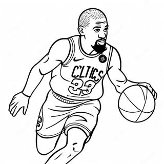 Omalovanka Hrace Celtics Ktery Dribluje 94929-34216