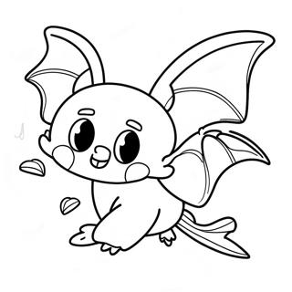 Letajici Netopyr Na Halloween Omalovanka 95262 34473