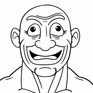 Omalovanka Vtipne Tvare Muscle Mana 95667-34827