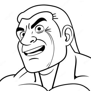 Omalovanka Vtipne Tvare Muscle Mana 95667-34828