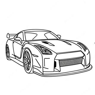 Omalovanka Sportovniho Auta Gtr 95690-34834