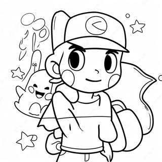 Omalovanky Ash Ketchum S Pikachu 96594-35538