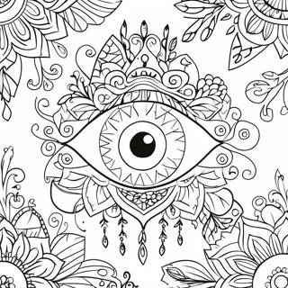 Omalovanka Zleho Oka S Kvetinovymi Vzory 96646-35583
