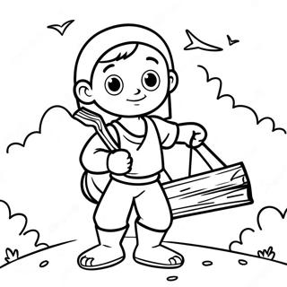 Omalovanka Izaka Nesouciho Drevo 96981-36012