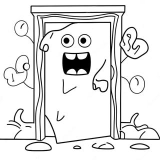 Omalovanka Desiveho Monstra Z Roblox Doors Rush 97158 36144