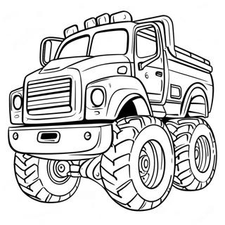 Omalovanka Monster Nakladniho Auta Na Naftu 97187 36173