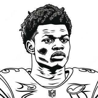 Lamar Jackson Omalovánky