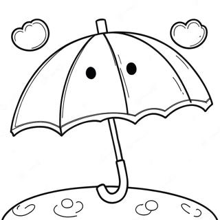 Roztomily Destnik Pod Destivymi Mraky Omalovanka 98292-37162