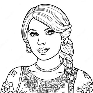 Taylor Swift Folklore Omalovánky