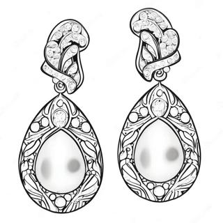 Omalovanka Elegantnich Perlovych Nausnic 98549-37362