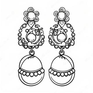 Omalovanka Elegantnich Perlovych Nausnic 98549-37364