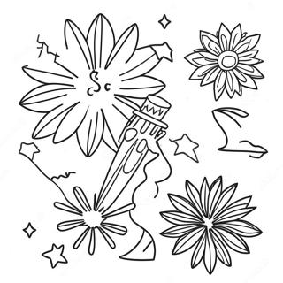 Omalovanka S Zivymi Ohnostroji Na Den Nezavislosti 98628-37430