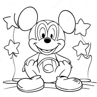 Omalovanka Mickey Mouse Narozeninova 98777-37536