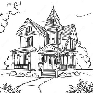 Barevny Viktoriansky Dum Omalovanka 9960 306