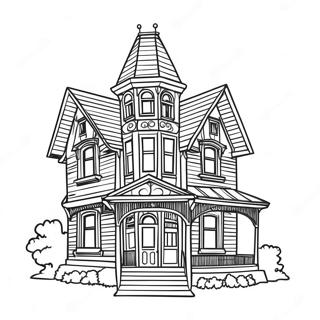 Barevny Viktoriansky Dum Omalovanka 9960 308